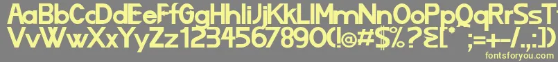 Lizard Font – Yellow Fonts on Gray Background