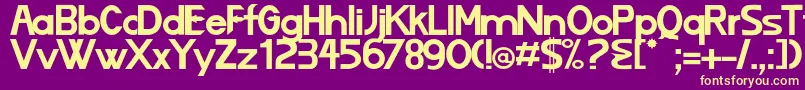 Lizard Font – Yellow Fonts on Purple Background