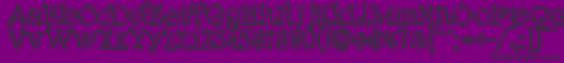 Dickensianchristmas Font – Black Fonts on Purple Background