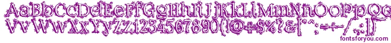 Dickensianchristmas Font – Purple Fonts on White Background
