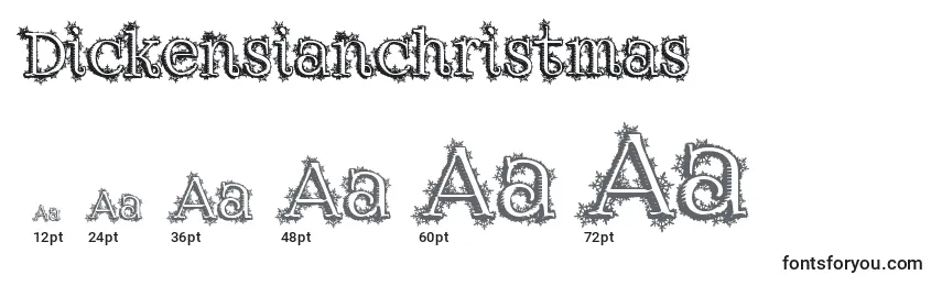 Размеры шрифта Dickensianchristmas