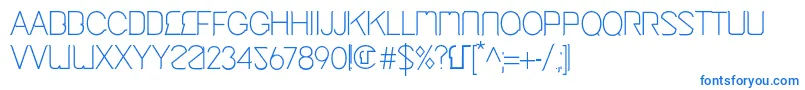 CingaMedium Font – Blue Fonts on White Background