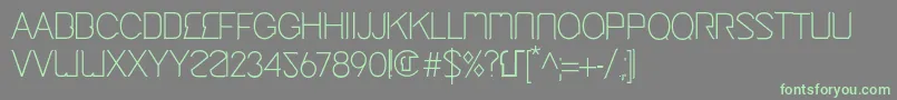 CingaMedium Font – Green Fonts on Gray Background