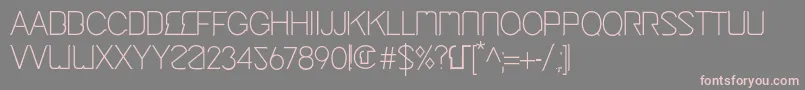 CingaMedium Font – Pink Fonts on Gray Background