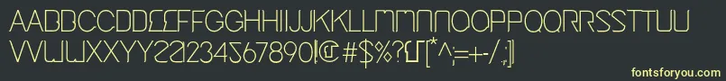 Lisätietoja CingaMedium-fontista CingaMedium-fontti – keltaiset fontit mustalla taustalla