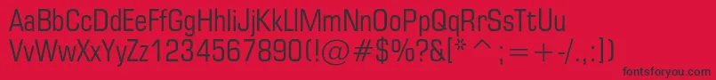 Europecond Font – Black Fonts on Red Background