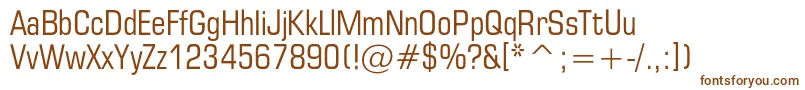 Europecond Font – Brown Fonts on White Background