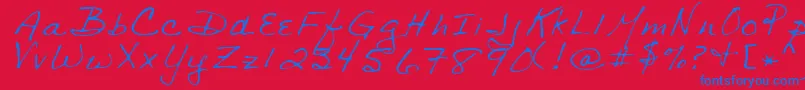 More about SharonRegular Font SharonRegular Font – Blue Fonts on Red Background