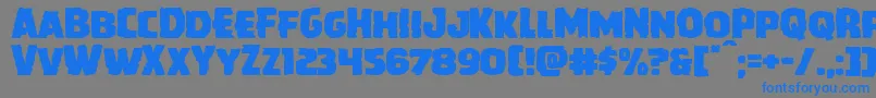 Howlinmadexpand Font – Blue Fonts on Gray Background