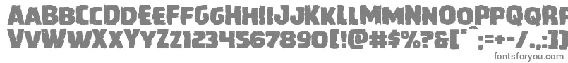 Howlinmadexpand-fontti – harmaat kirjasimet valkoisella taustalla