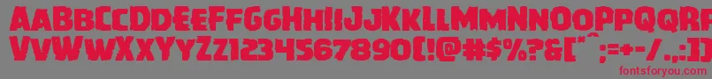 Howlinmadexpand Font – Red Fonts on Gray Background