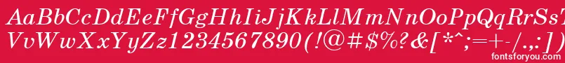 Scbi Font – White Fonts on Red Background