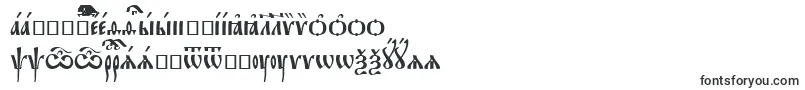 Orthodox.TtUcs8Tight-Schriftart – rumänische Schriften