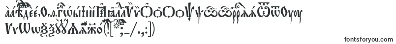 フォントOrthodox.TtUcs8Tight – 古代の文字