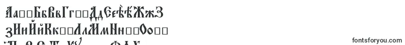 Orthodox.TtUcs8Tight-Schriftart – turkmenische Schriften