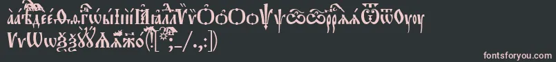 Orthodox.TtUcs8Tight Font – Pink Fonts on Black Background