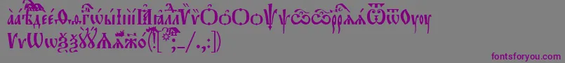 Police Orthodox.TtUcs8Tight – polices violettes sur fond gris