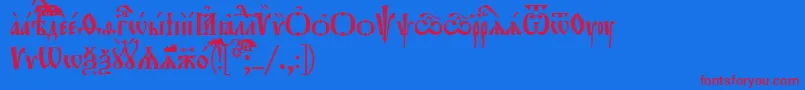Police Orthodox.TtUcs8Tight – polices rouges sur fond bleu