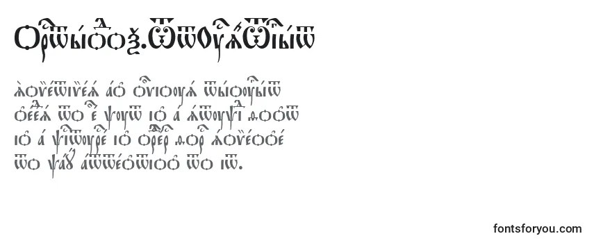 Orthodox.TtUcs8Tight Font