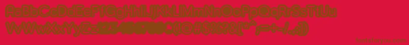 MonsergaRegularFfp Font – Brown Fonts on Red Background