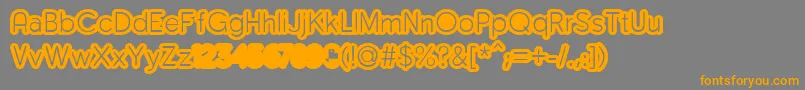 MonsergaRegularFfp Font – Orange Fonts on Gray Background