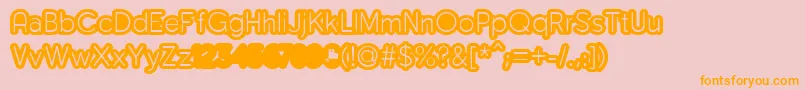 MonsergaRegularFfp Font – Orange Fonts on Pink Background