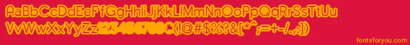 MonsergaRegularFfp Font – Orange Fonts on Red Background