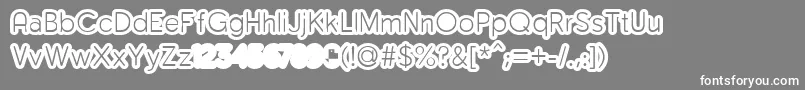 MonsergaRegularFfp Font – White Fonts on Gray Background