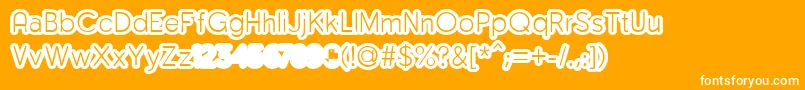 MonsergaRegularFfp Font – White Fonts on Orange Background