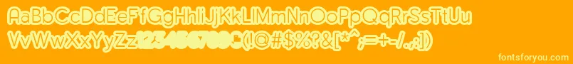 MonsergaRegularFfp Font – Yellow Fonts on Orange Background