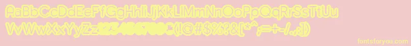 MonsergaRegularFfp Font – Yellow Fonts on Pink Background