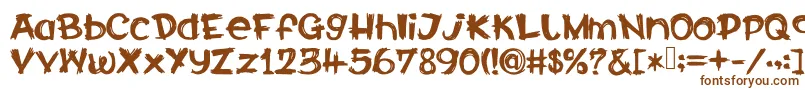 CalabarFirewood Font – Brown Fonts on White Background