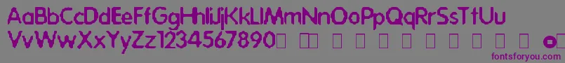 Lisätietoja AcidBath-fontista AcidBath-fontti – violetit fontit harmaalla taustalla