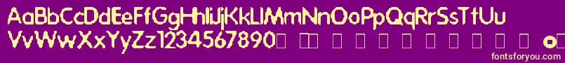 En savoir plus sur la police AcidBath Police AcidBath – polices jaunes sur fond violet