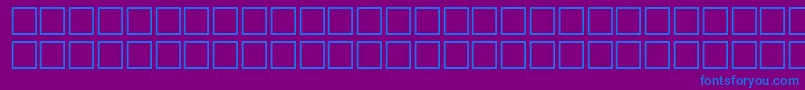 NietzscheRegular-fontti – siniset fontit violetilla taustalla