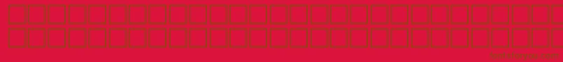 NietzscheRegular-fontti – ruskeat fontit punaisella taustalla