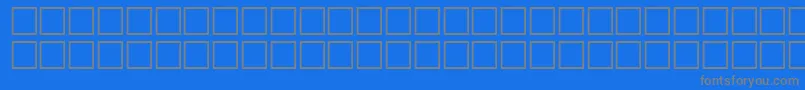 NietzscheRegular-fontti – harmaat kirjasimet sinisellä taustalla