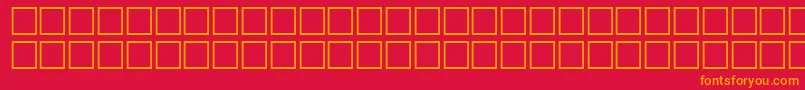 fuente NietzscheRegular – Fuentes Naranjas Sobre Fondo Rojo