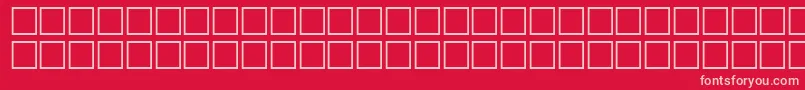NietzscheRegular-fontti – vaaleanpunaiset fontit punaisella taustalla