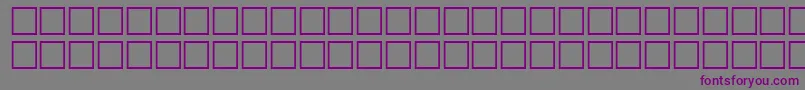 フォントNietzscheRegular – 紫色のフォント、灰色の背景