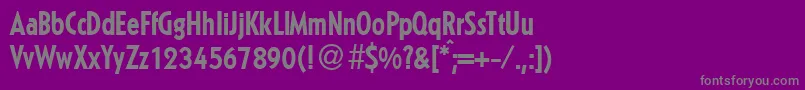 KabinconmeddbNormal Font – Gray Fonts on Purple Background