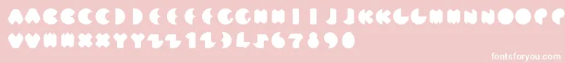 MunRegular Font – White Fonts on Pink Background