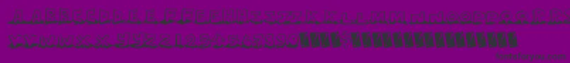 Leakingtype Font – Black Fonts on Purple Background