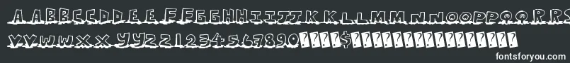 Leakingtype Font – White Fonts on Black Background