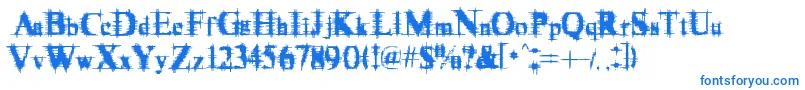 フォントCymptum – 青いフォント