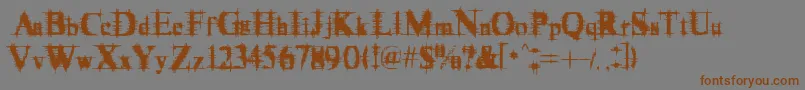 Cymptum Font – Brown Fonts on Gray Background