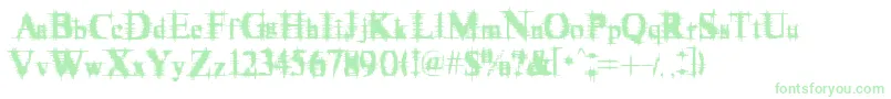 Więcej informacji o czcionce Cymptum Czcionka Cymptum – zielone czcionki na białym tle