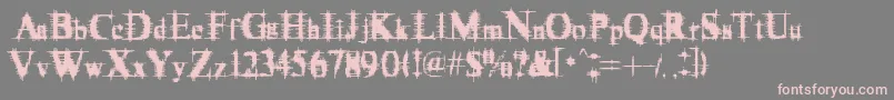 Cymptum Font – Pink Fonts on Gray Background