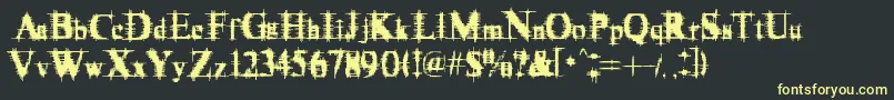 More about Cymptum Font Cymptum Font – Yellow Fonts on Black Background