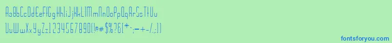 Wickerssk Font – Blue Fonts on Green Background